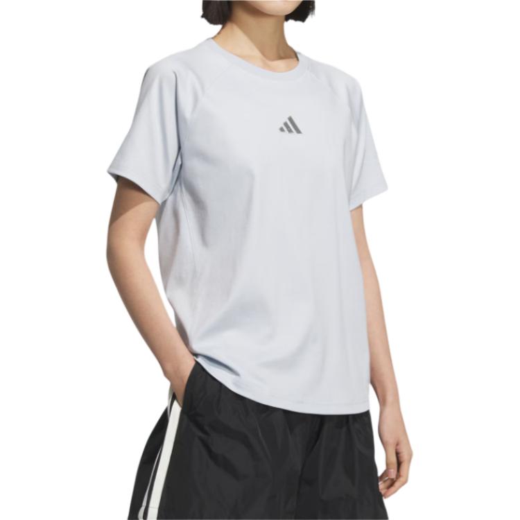 Футболка MUST HAVES SS25 женская Adidas, светло-серый — фото 4