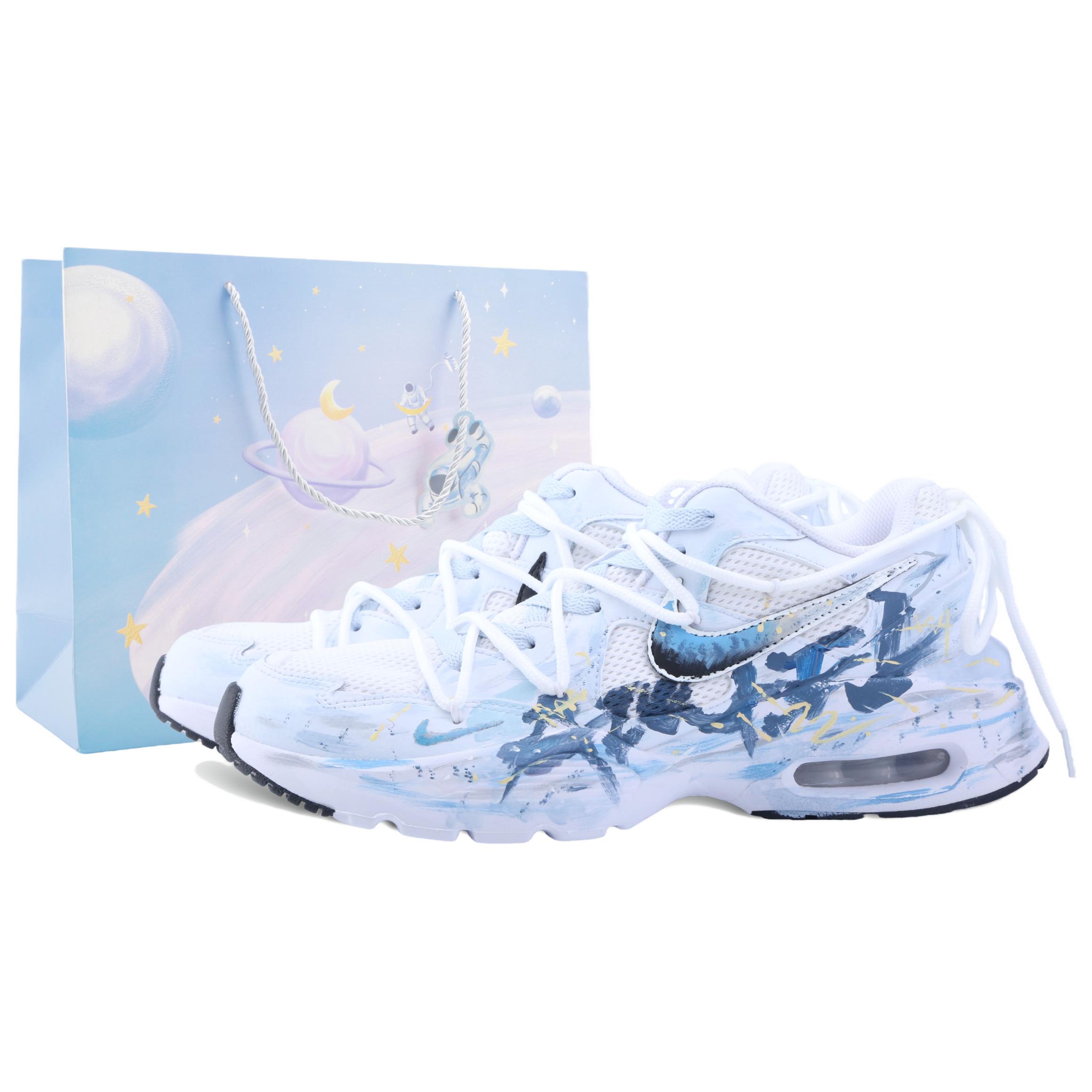 

Nike Кроссовки для бега Air Max Fusion Abrasion Resistant Breathable Low top Unisex Blue White