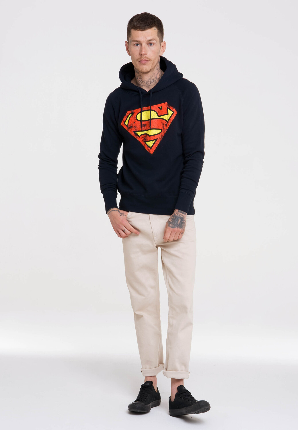 

Толстовка Logoshirt Kapuzenpullover DC – Superman Logo, темно-синий