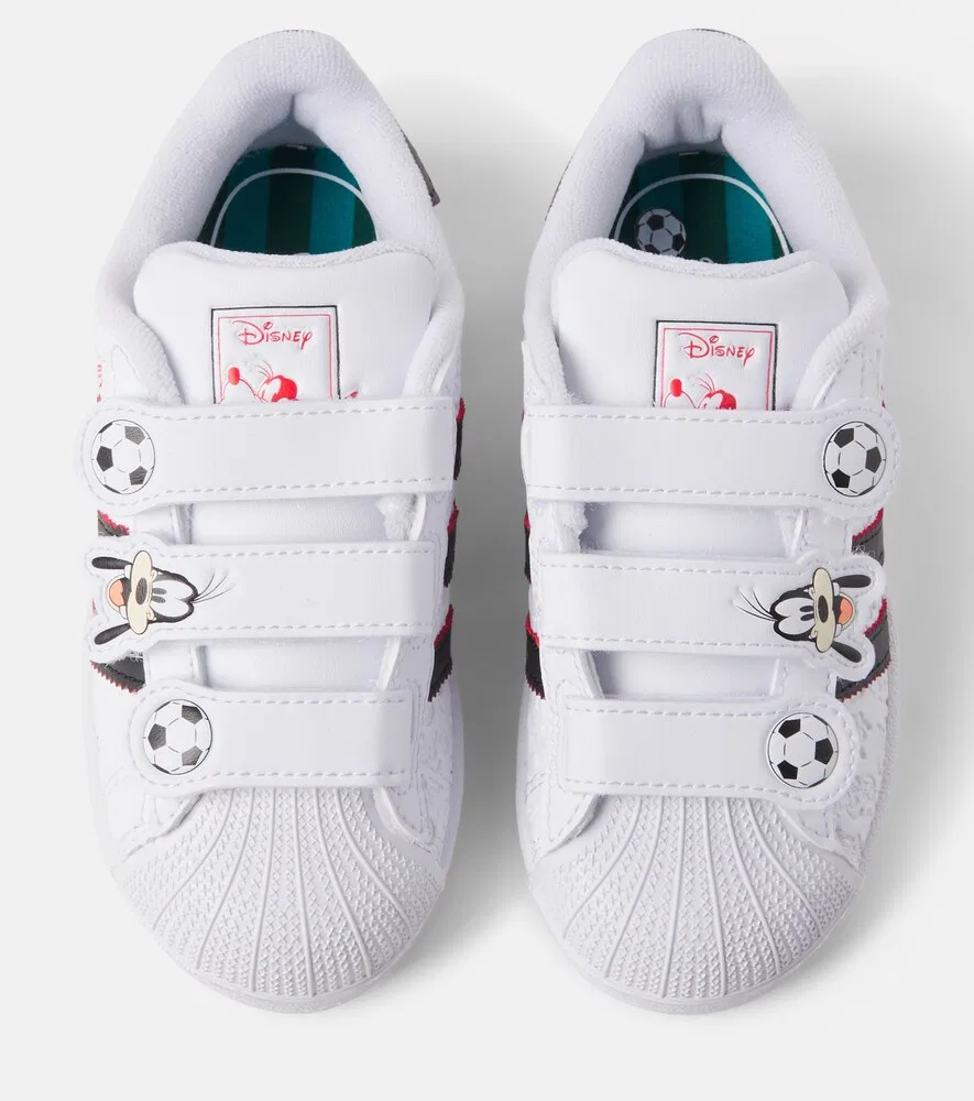 Кроссовки x Disney Superstar Adidas Originals Kids, белый — фото 4