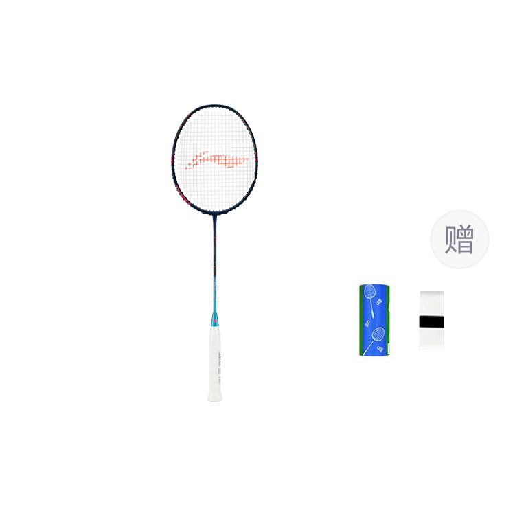 

LINING Thunder 50 Full Carbon бадминтонная ракетка атакующего типа с утяжеленной головкой, жестким стержнем, верхний класс 675mm blue green