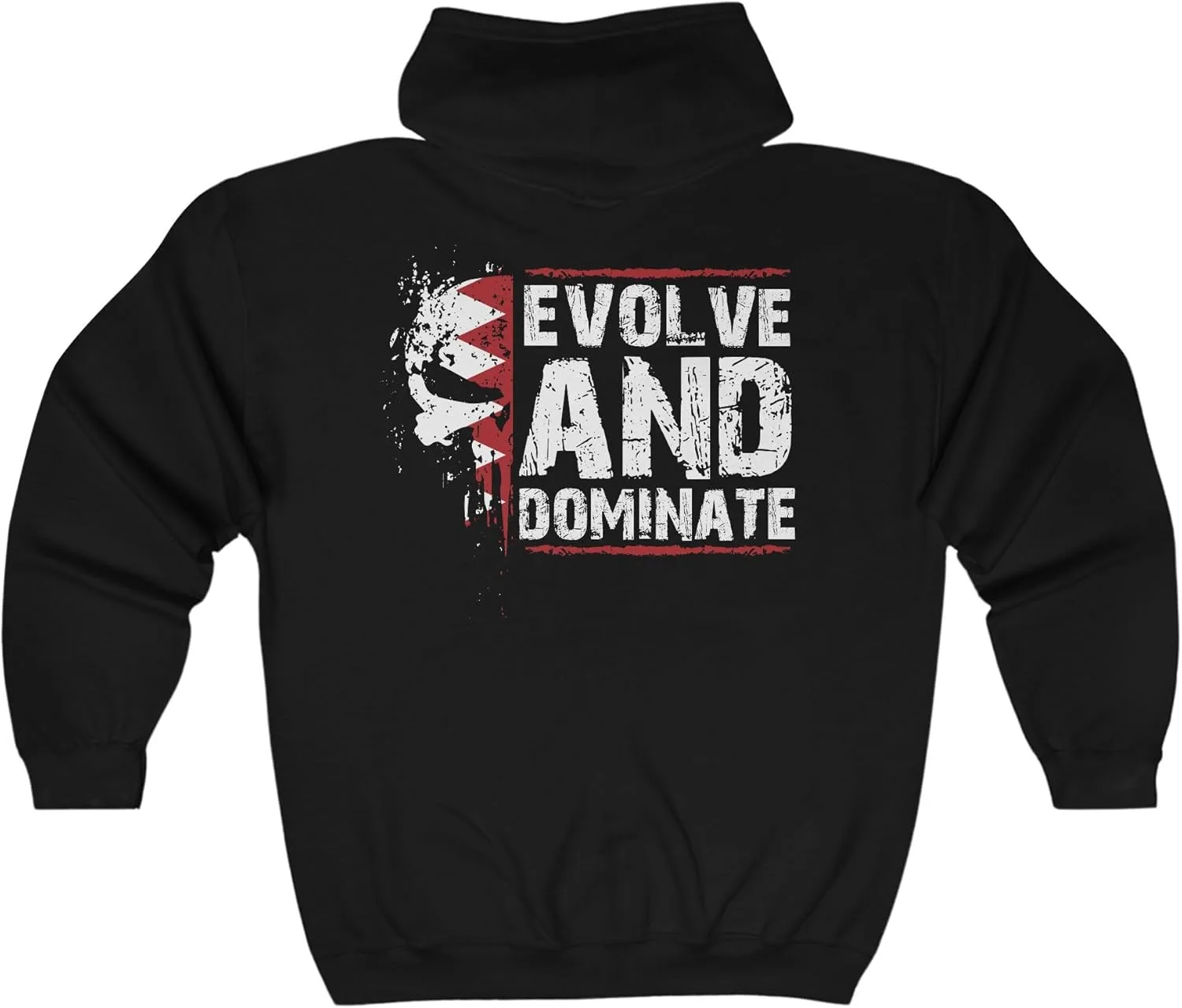 Толстовка с полной молнией Evolve and Dominate Fitness Goals для бодибилдинга — фото 2
