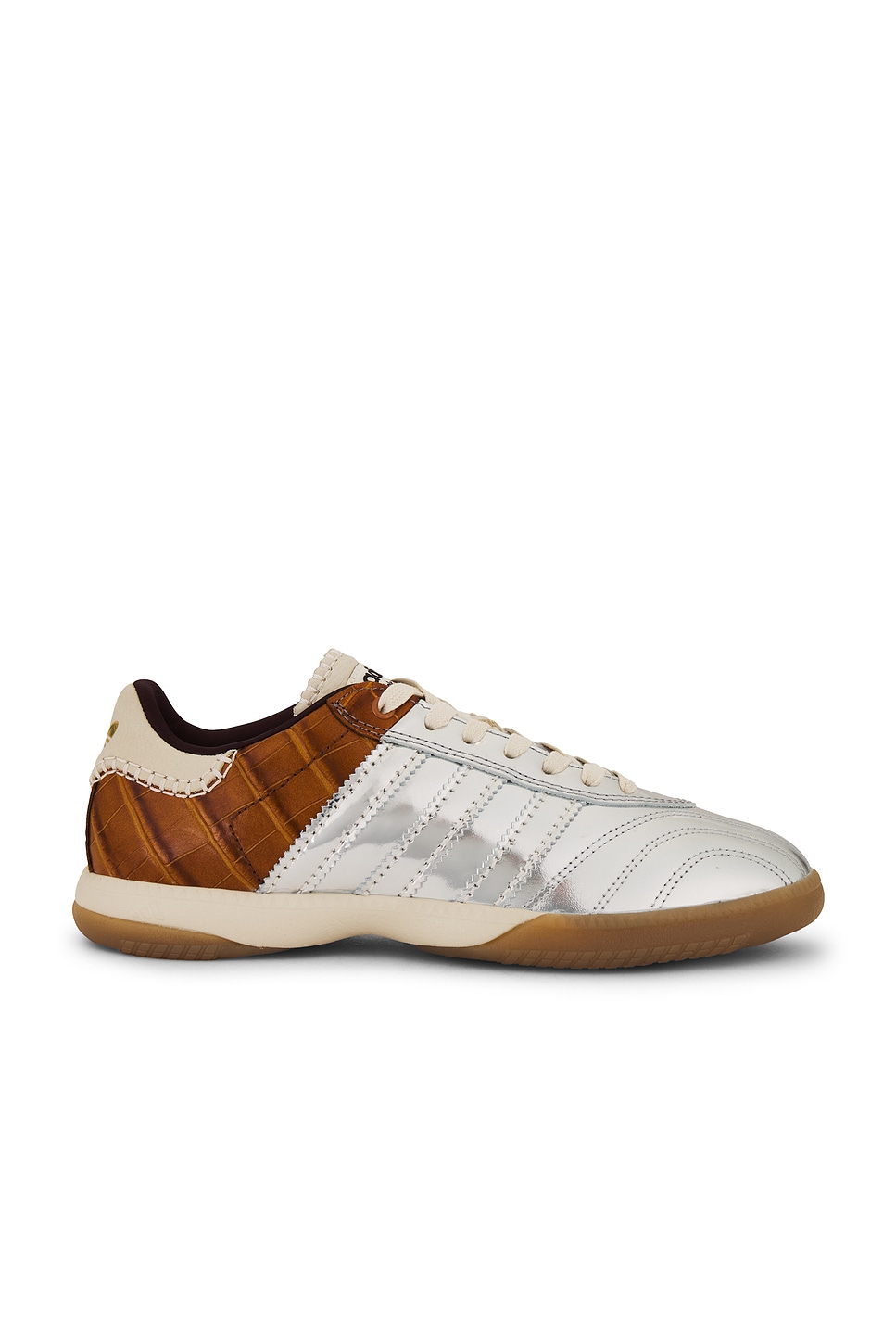Кроссовки Samba Mn с эффектом металлик adidas by Wales Bonner, цвет Silver Metallic & Easy Yellow