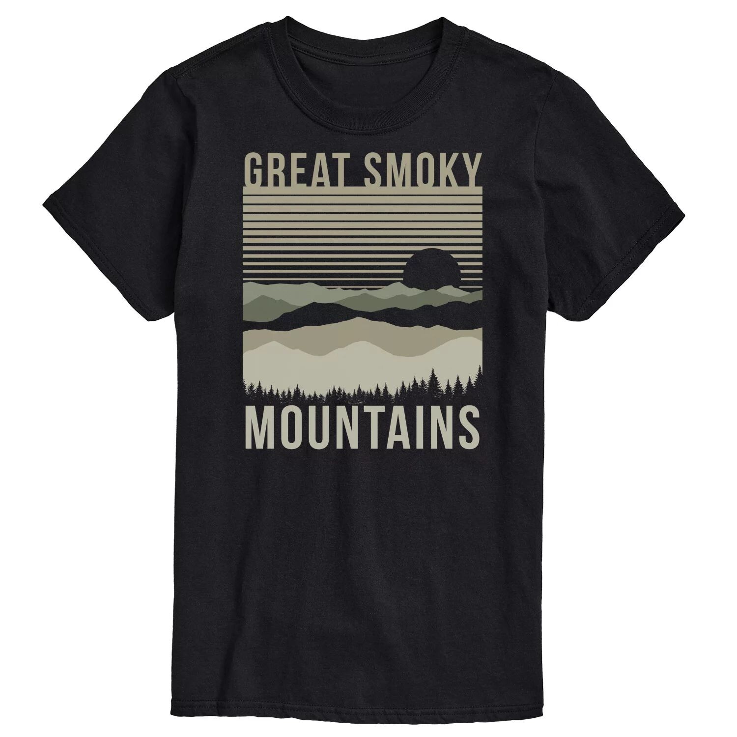 

Футболка Big & Tall Great Smoky Mountains Licensed Character, черный