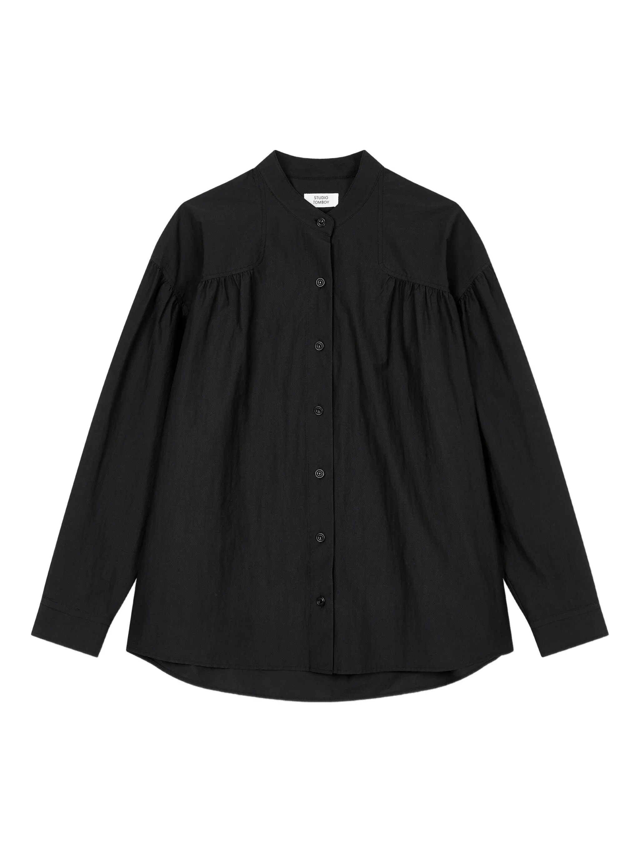 

Рубашка со сборками Tomboy, черный