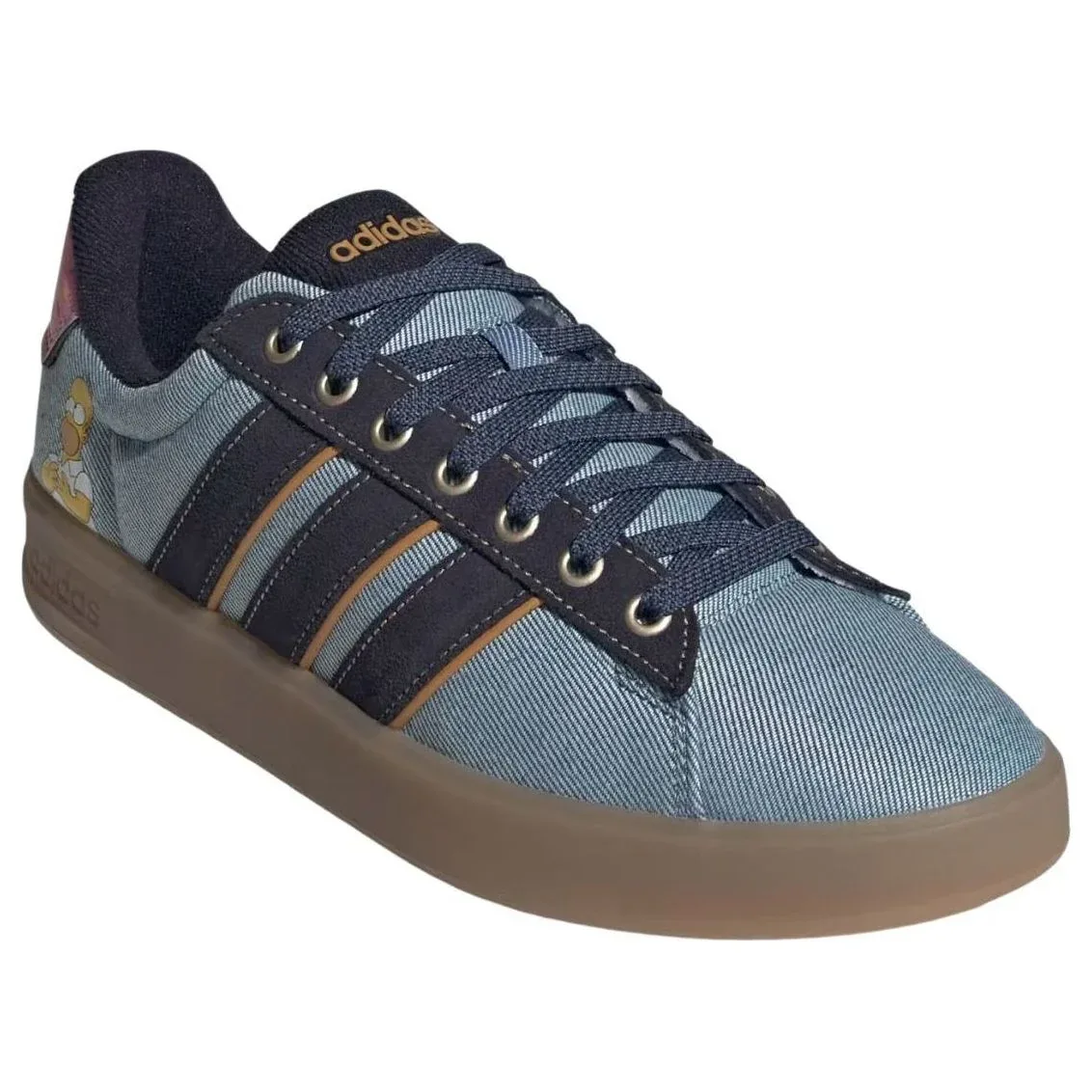 Кроссовки Adidas x Homer Simpson Grand Court 'Blue' — фото 4