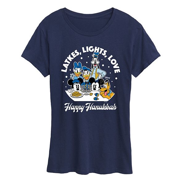 

Футболка Women's latkes, lights, love Disney, Navy, Синий, Футболка Women's latkes, lights, love Disney, Navy