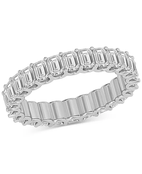 

Кольцо с бриллиантами изумрудной огранки (3 карата) из платины или 14-каратного золота Macy'S, platinum