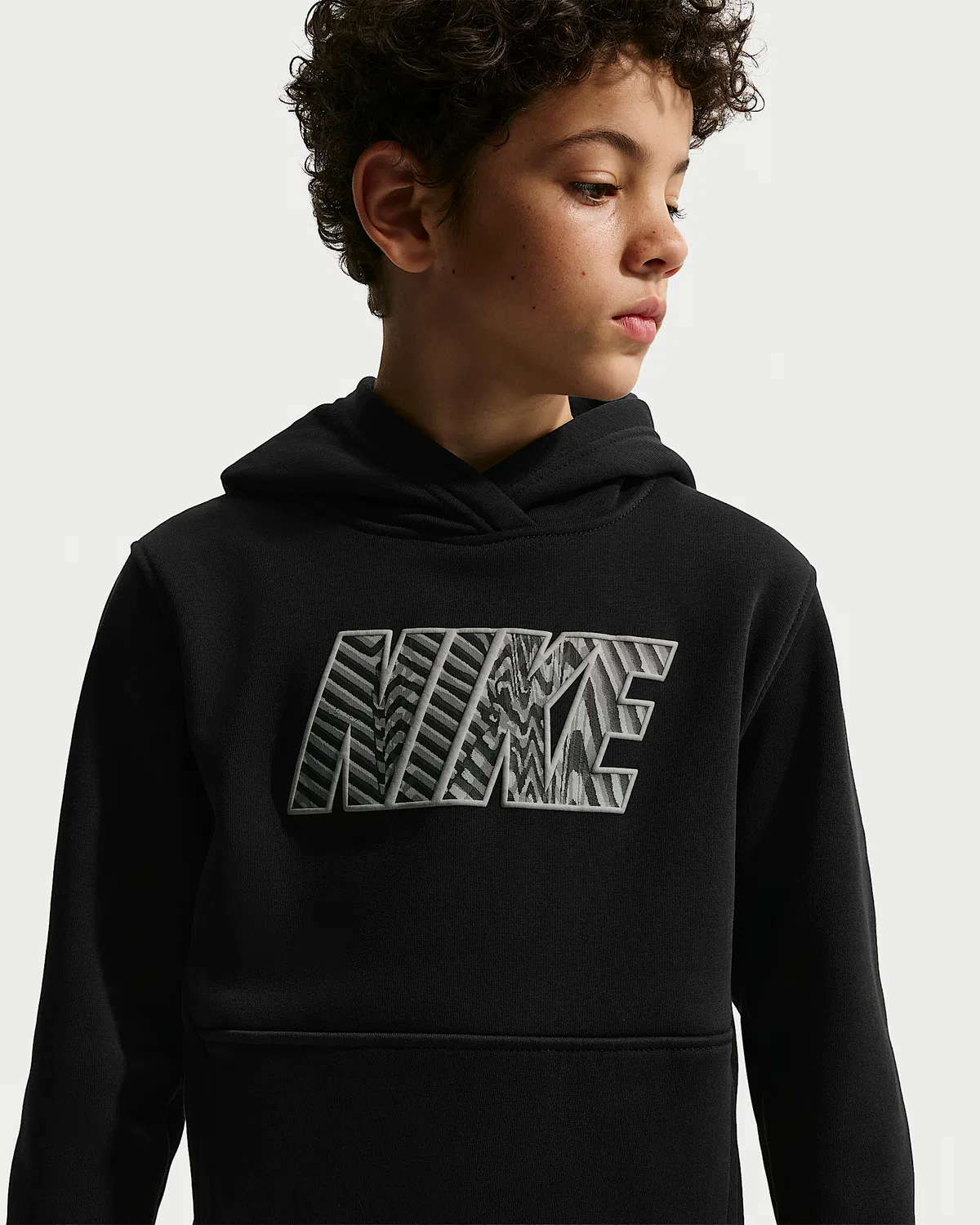 Детская худи Nike Sportswear Club Fleece, Black — фото 3