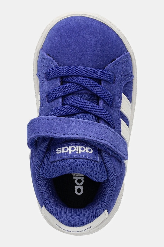 Детские замшевые кроссовки Grand Court 00s Adidas, синий — фото 4