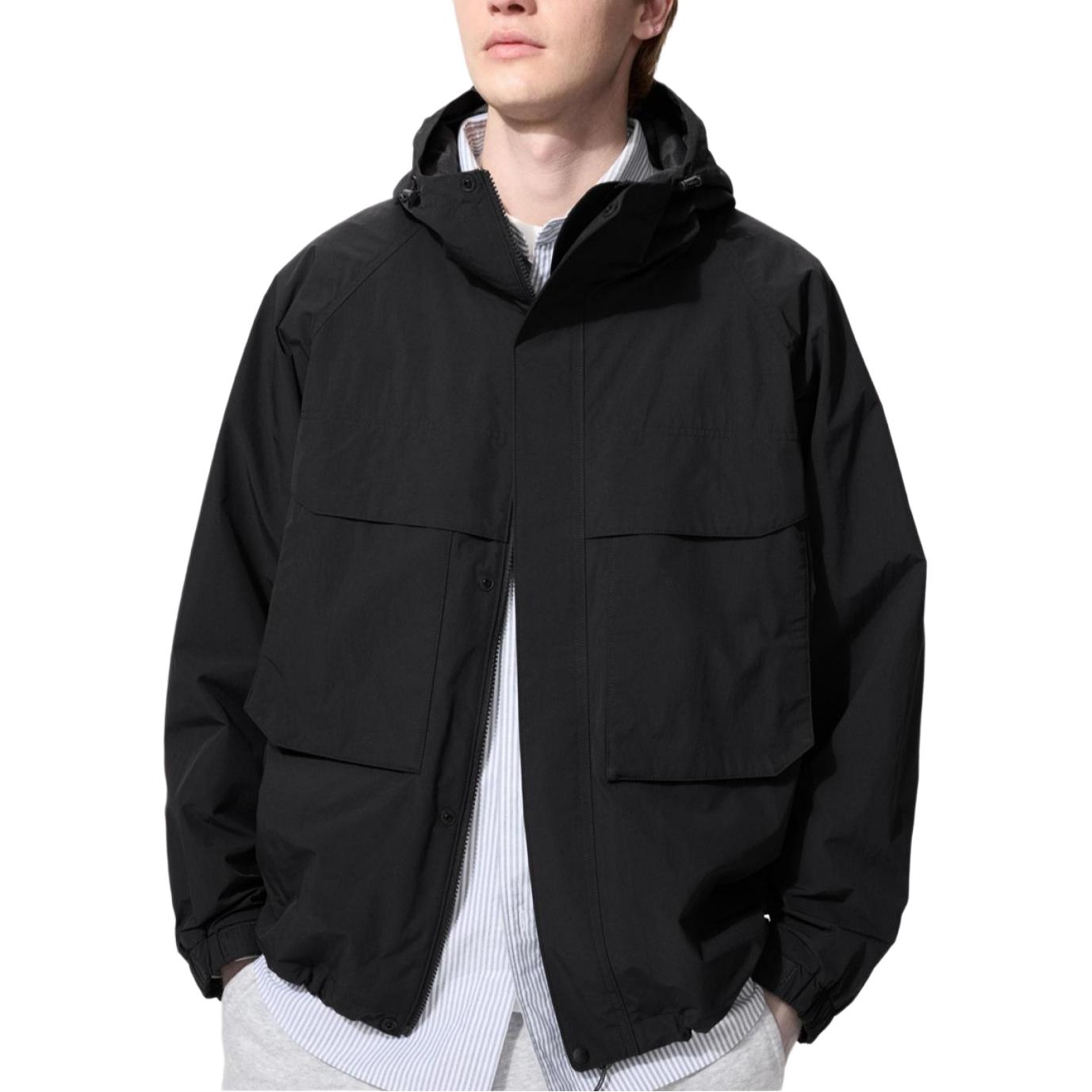 

UNIQLO Куртка унисекс черная, Black