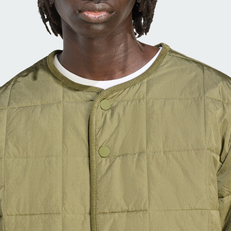 Демисезонная куртка ADIDAS ORIGINALS adidas Originals Quilted, Olive — фото 4