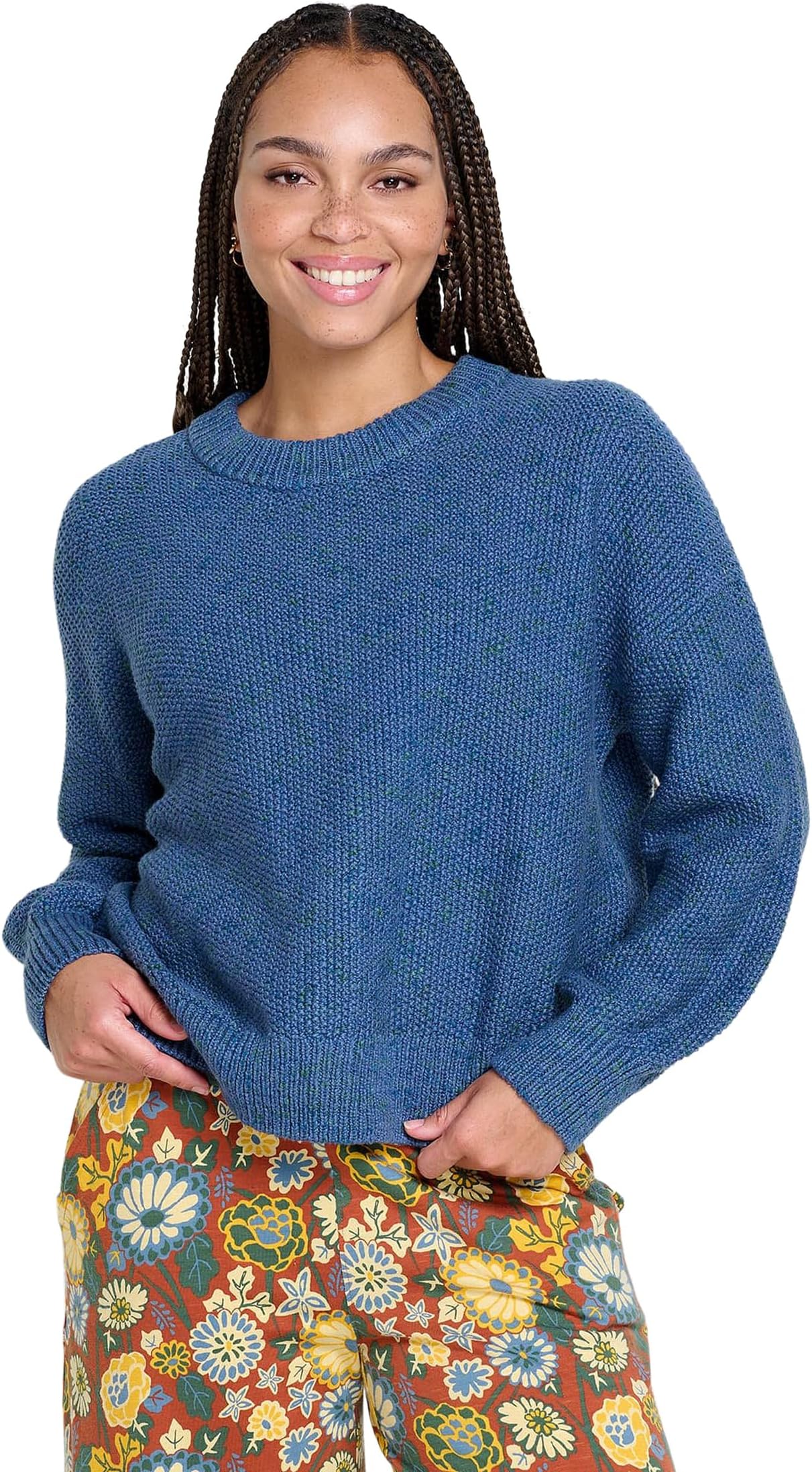 

Свитер Toad&Co Twigtree Button Back Sweater, цвет Pacific Blue