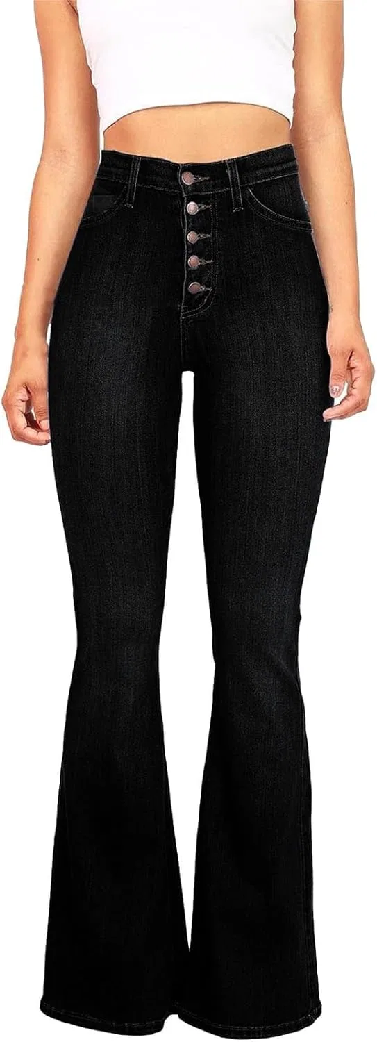 Джинсы клеш Women's, черный