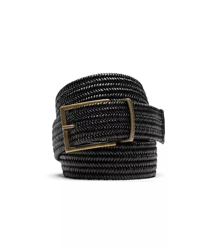 

Мужской пояс Stirling Stretch Leather Belt Rodd & Gunn, черный