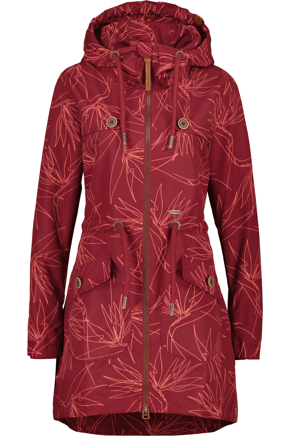 

Куртка alife and kickin Sommerjacke, Langjacke CharlotteAK B, цвет cranberry juice