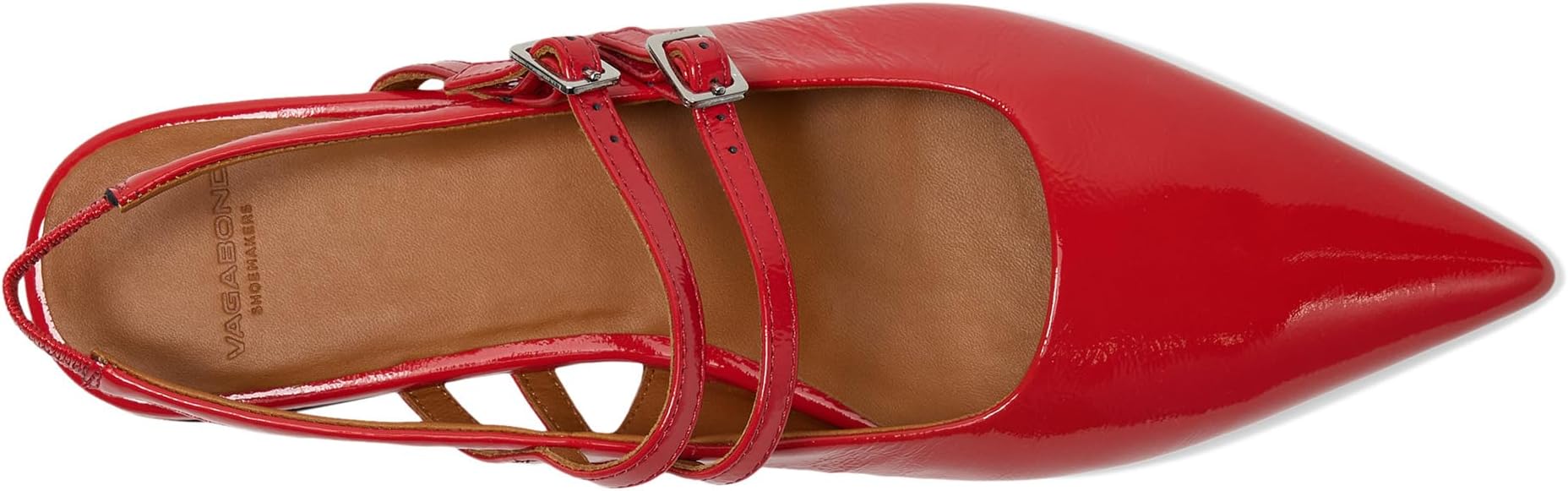 Балетки Vagabond Shoemakers Hermine Patent Leather Maryjane Flat, цвет Flame Red — фото 2