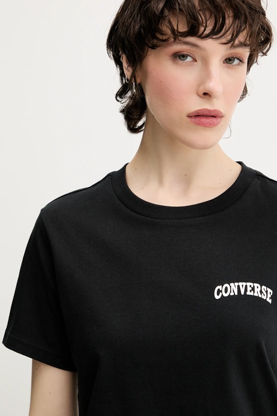 

Хлопковая футболка Converse, черный