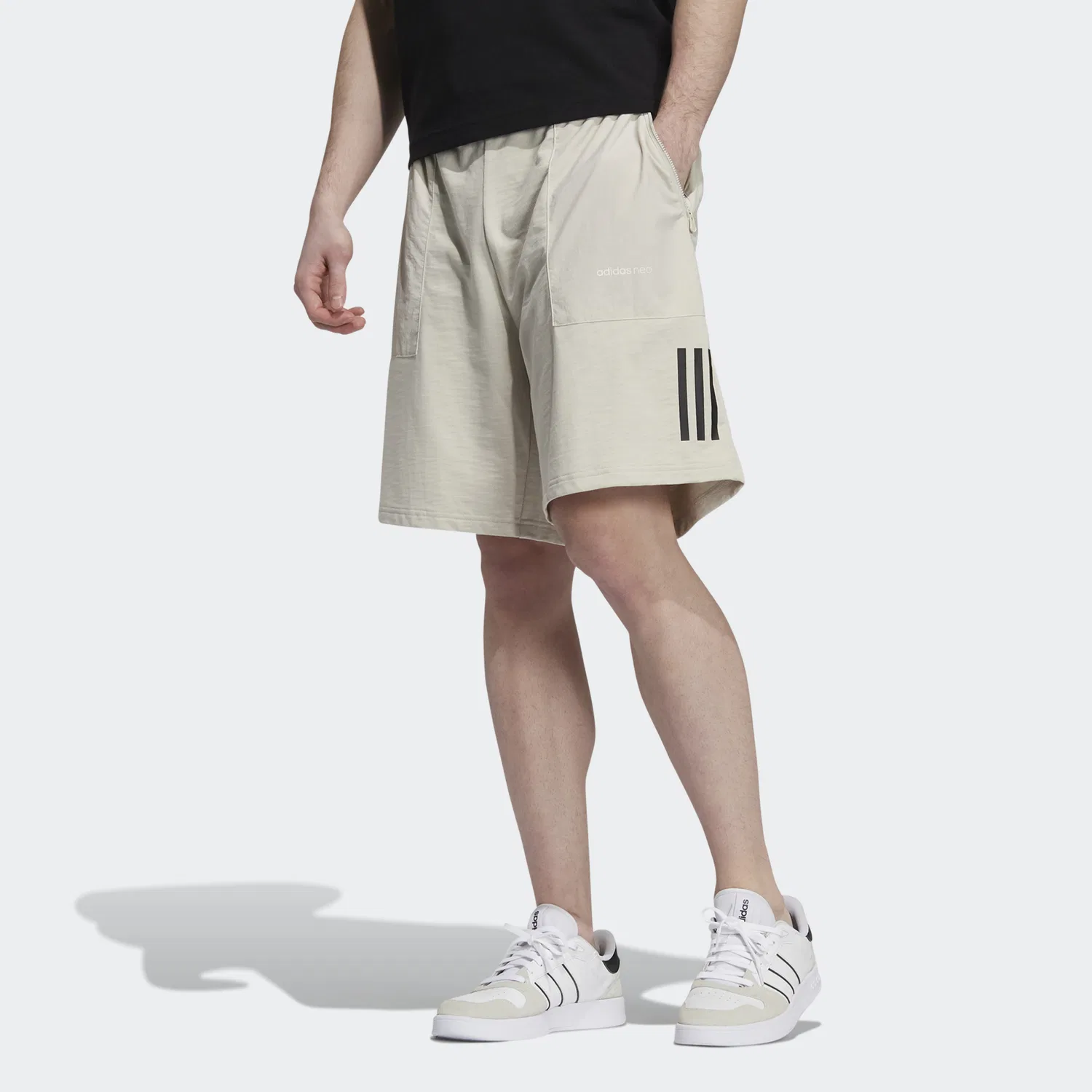 Шорты спортивные Adidas Neo Ecru — фото 2