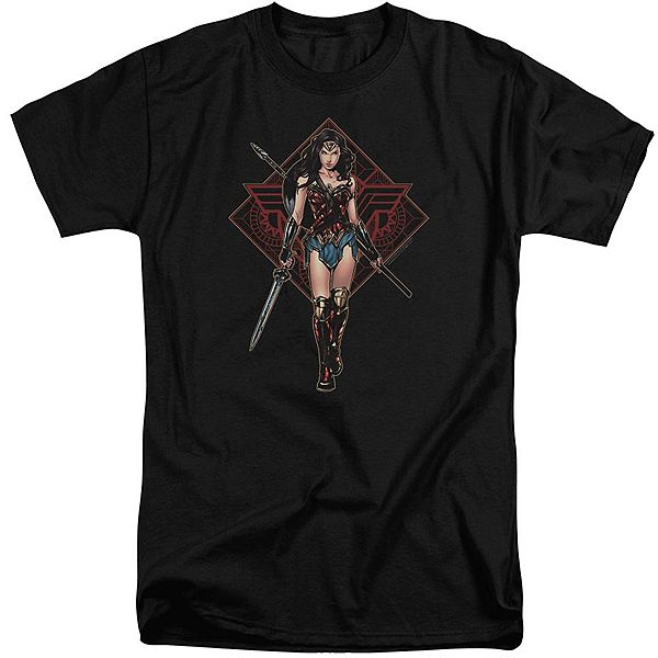 

Футболка Wonder Woman Movie Warrior с коротким рукавом, взрослая, удлиненная Licensed Character