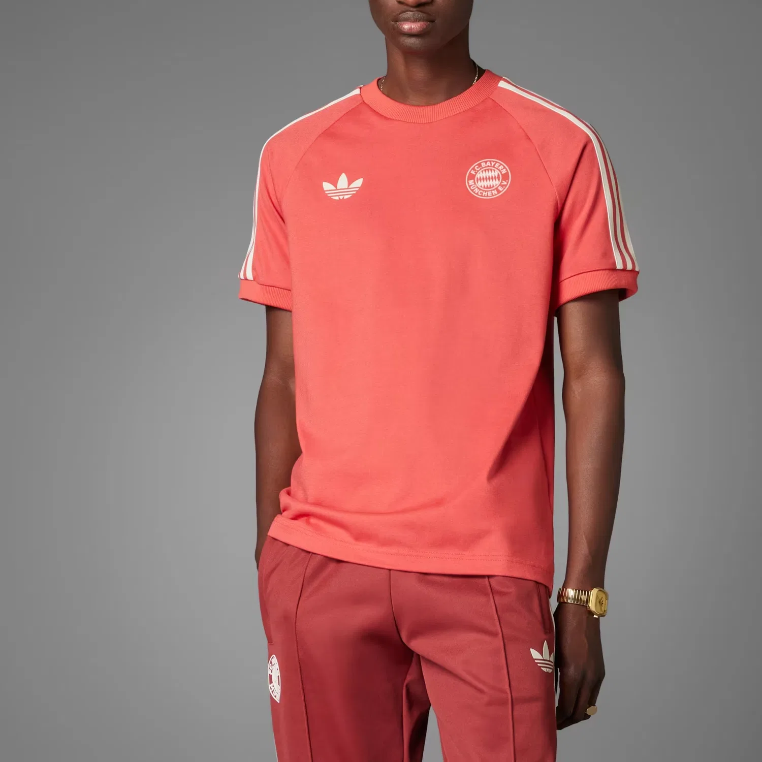 Футболка adidas x FC Bayern ADICOLOR FW24 мужская crew red Adidas Originals — фото 4