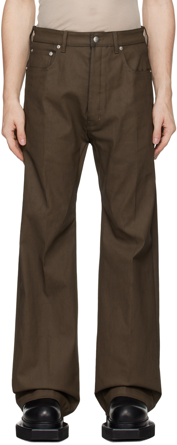 

Джинсы Porterville Geth цвета хаки Rick Owens, Bean
