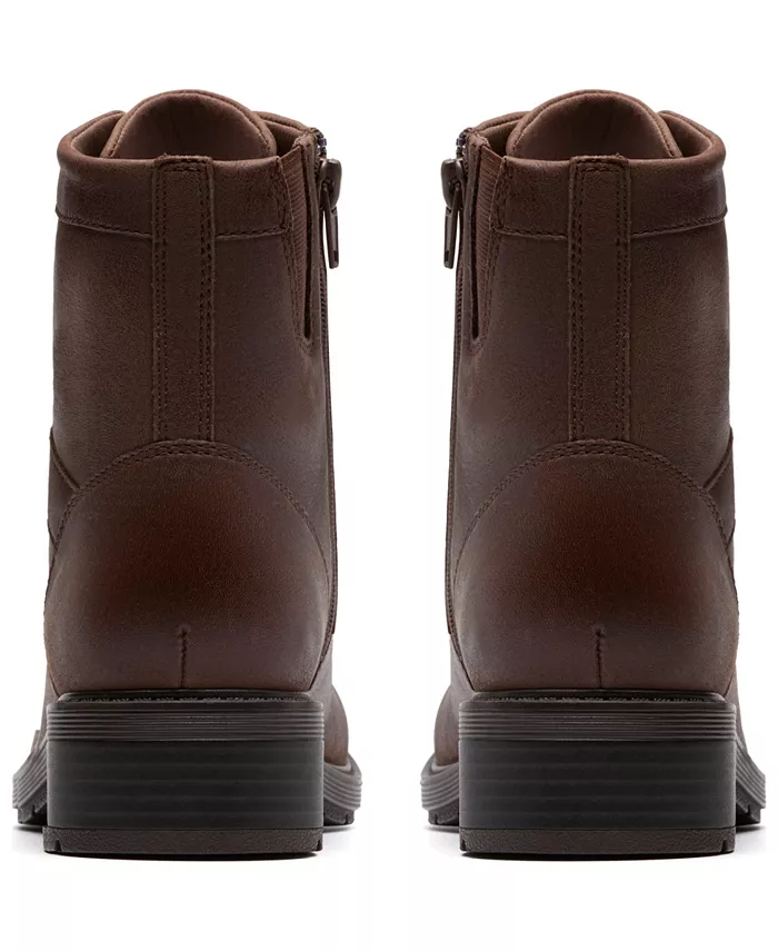 Женские ботильоны Hearth Parker Block Heel Clarks, коричневый — фото 3