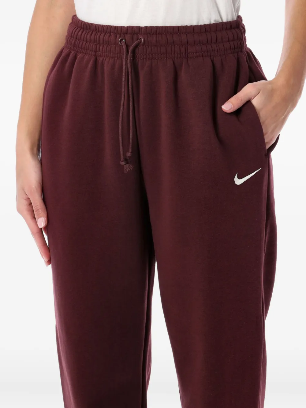 Спортивные брюки на кулиске Nike, красный — фото 3