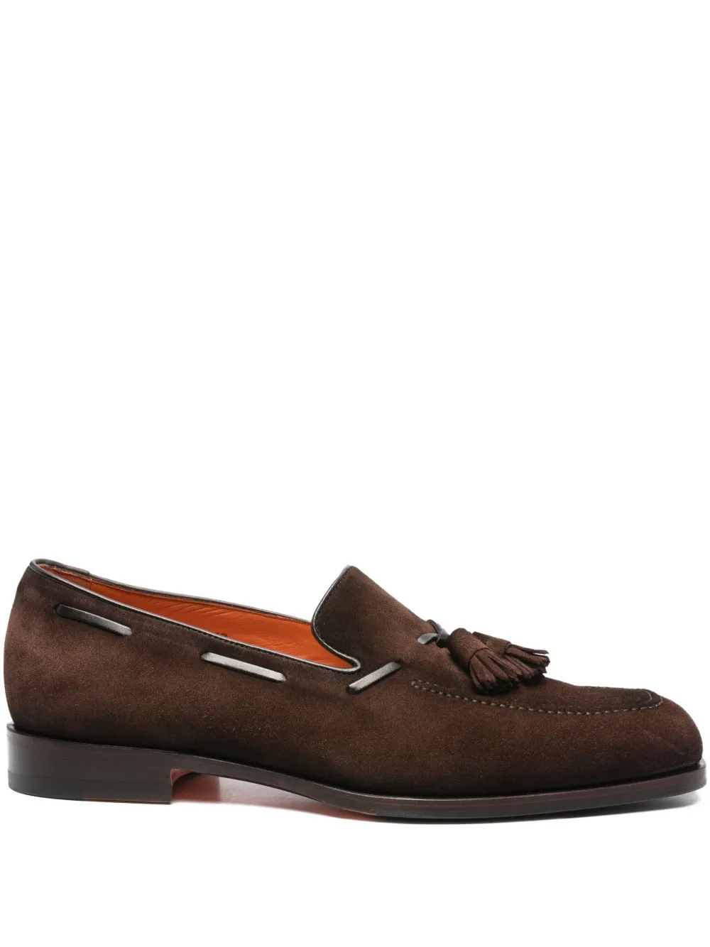 

Лоферы с кисточками Santoni, коричневый