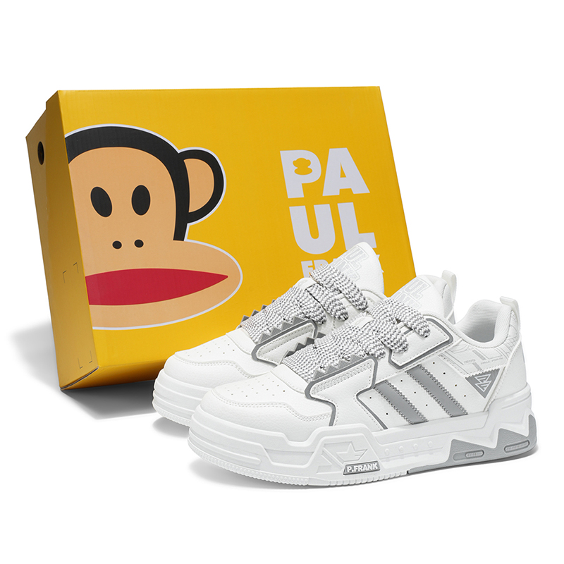 

PAUL FRANK Скользоустойчивые и дышащие мужские скейтерские кеды лоу-топ зеленые, цвет Green