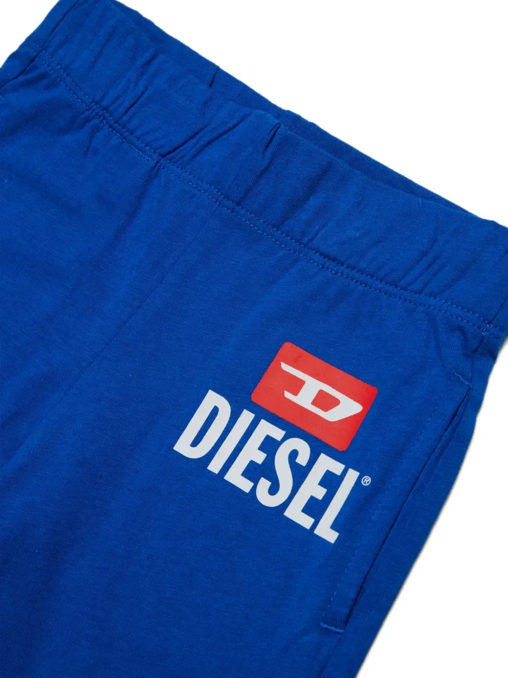 Комплект из футболки и шорт с логотипом Diesel Kids, синий — фото 4
