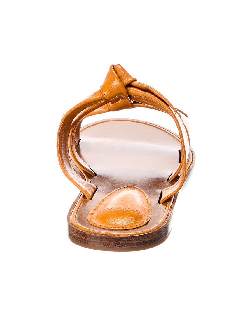Alexandre Birman Lolita Leather Sandal, оранжевый — фото 3