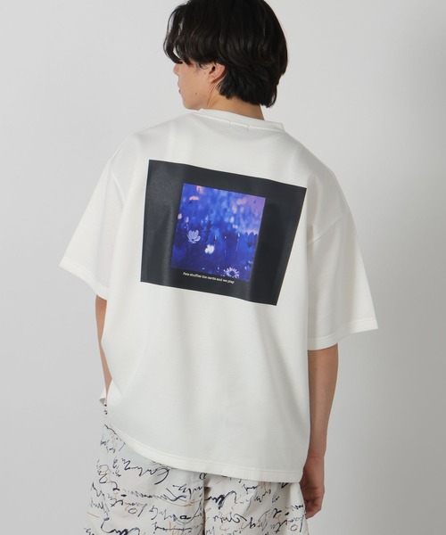 

Футболка с цветочным принтом на спине LAKOLE, белый