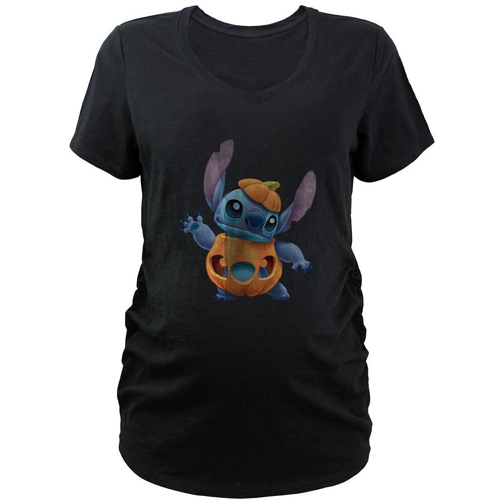 

Футболка с изображением тыквы Disney's Lilo & Stitch для беременных, черный