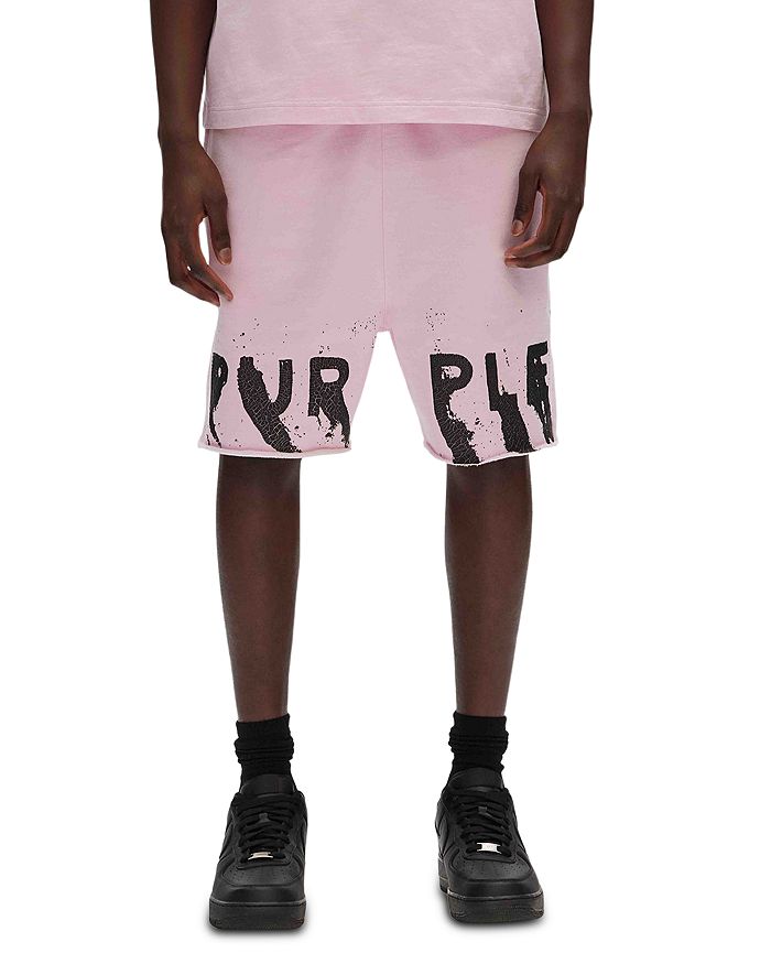 

Шорты из флиса Relaxed Fit Purple Brand, розовый