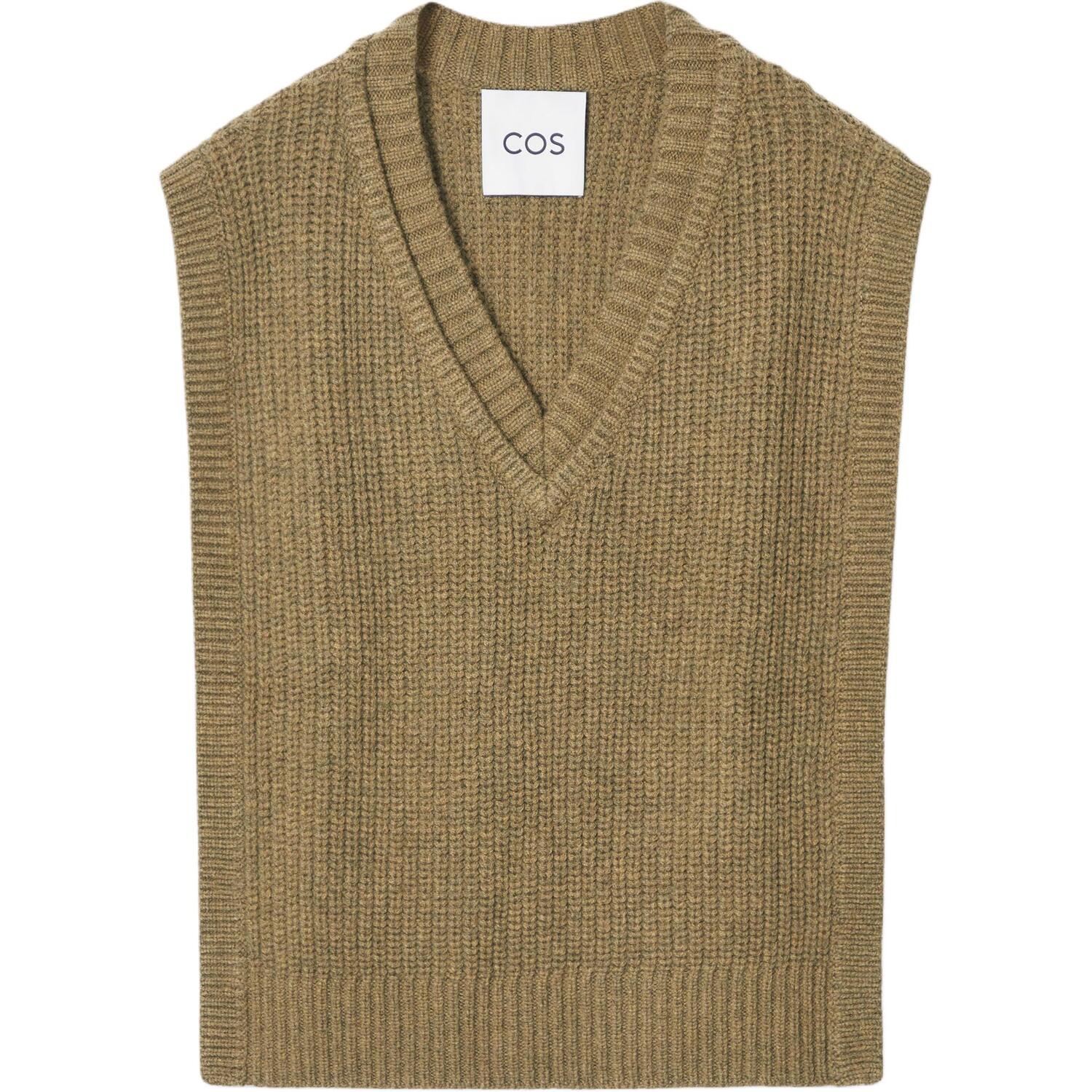 

COS Мужская жилетка тёмно-бежевая, Dark Beige