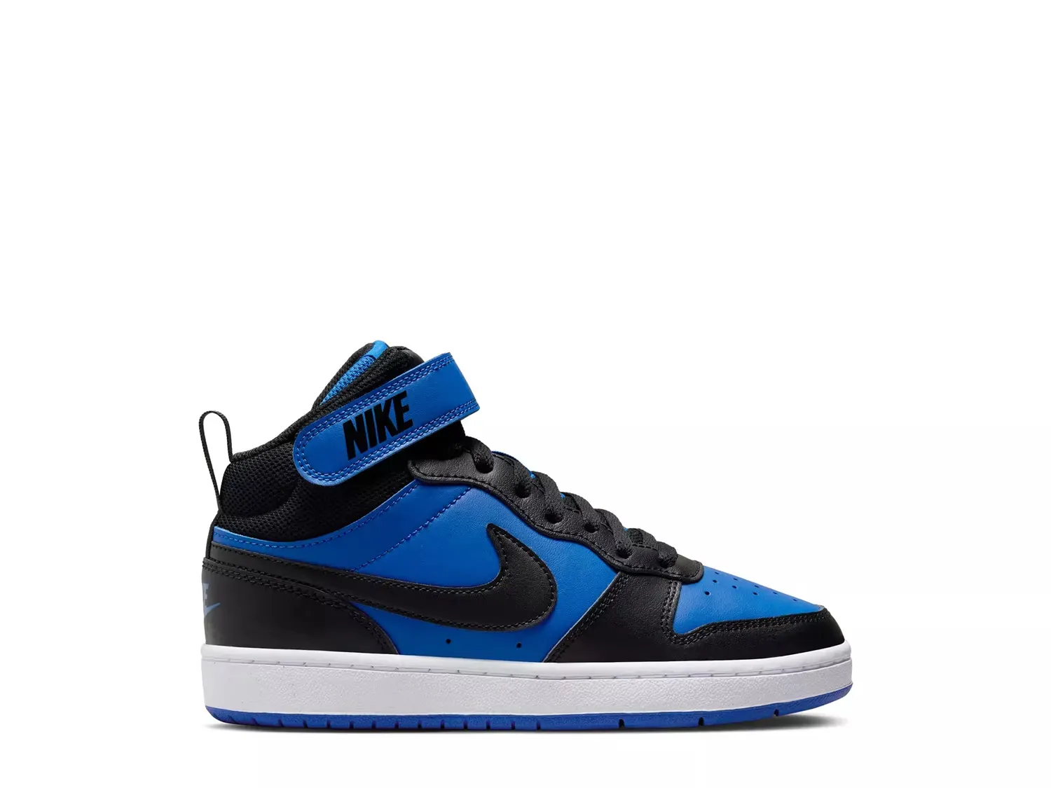 

Кроссовки Court Borough Mid High-Top - детские Nike, Black/Blue
