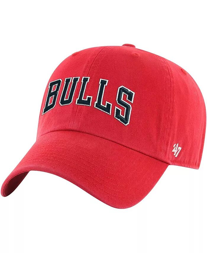 

Мужская красная кепка Chicago Bulls Core Wordmark Clean Up Adjustable '47 Brand