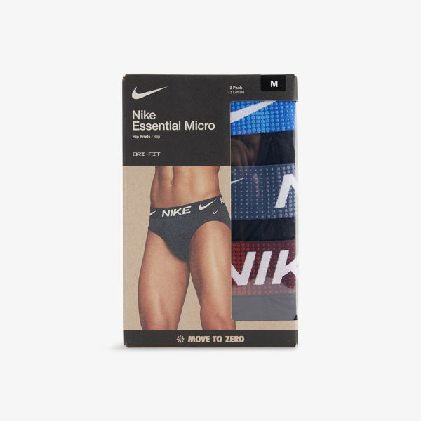 

Ультракомфортные бесшовные трусы-боксеры Dri-Fit из эластичной ткани, 3 шт. в упаковке Nike, мультиколор