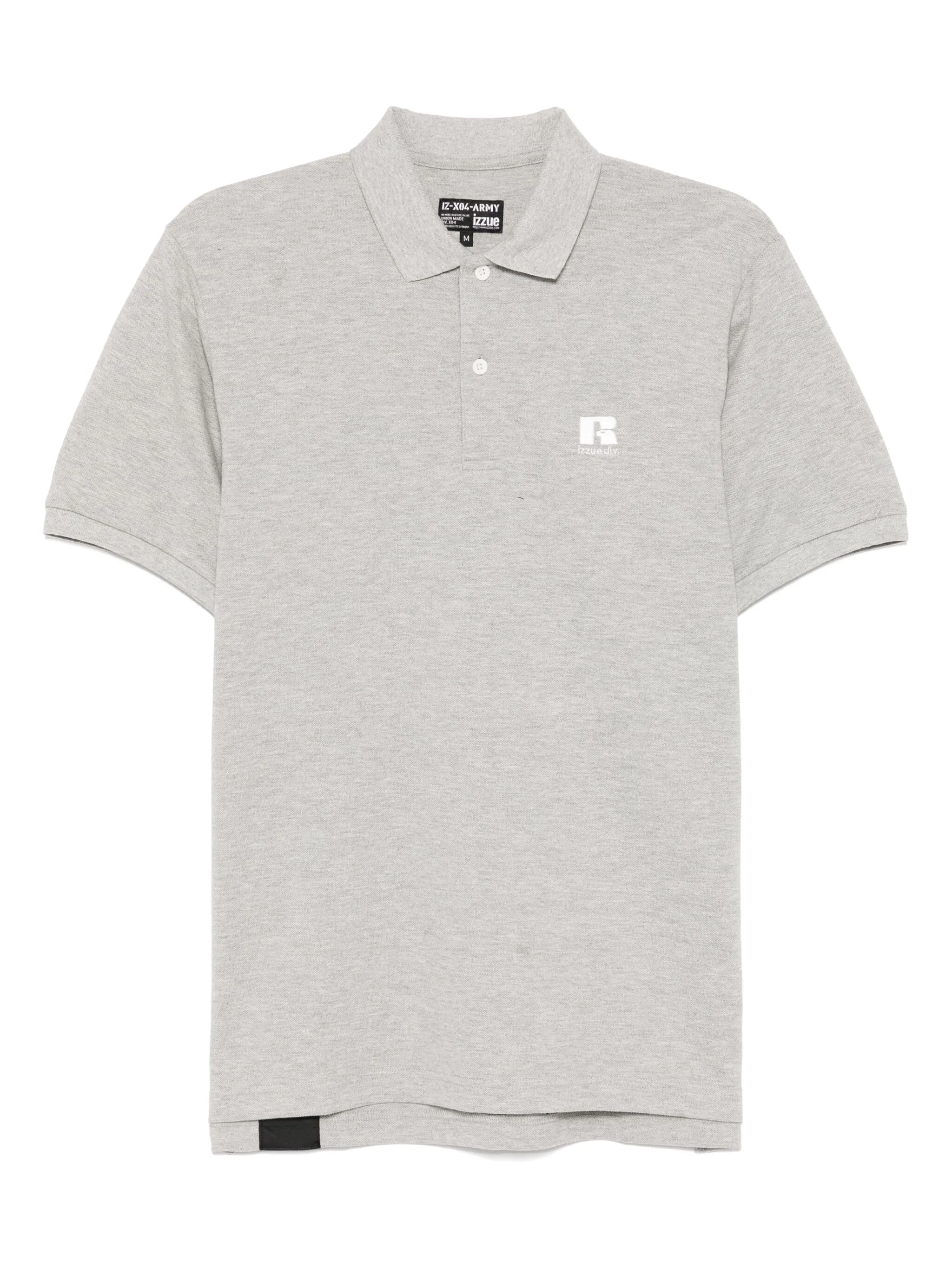 

Рубашка поло с вышитым логотипом из коллаборации с Russell Athletic Izzue, серый