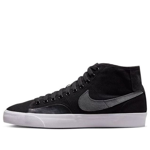

Кроссовки sb blazer court mid prm 'black/anthracite' Nike, черный