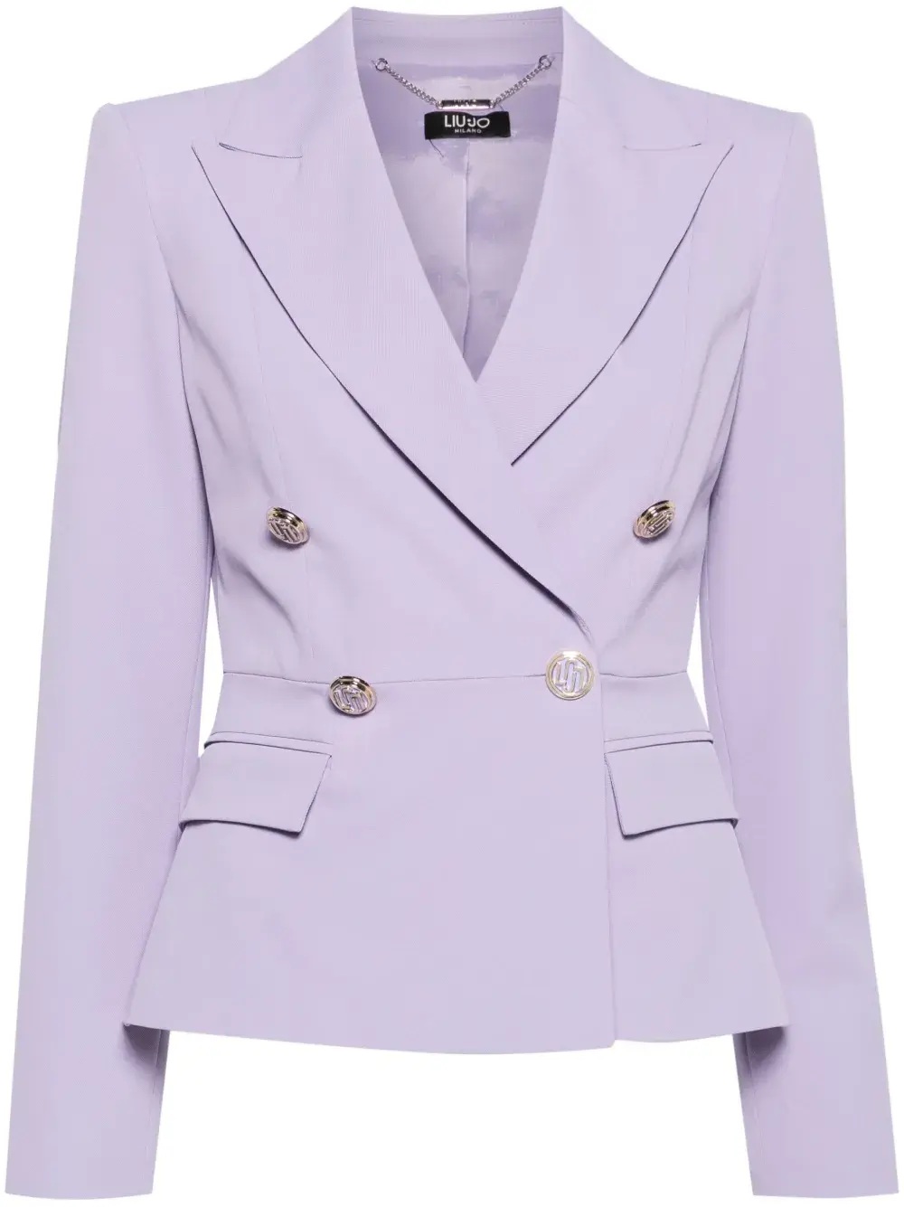 

Твиловый двубортный пиджак LIU JO, фиолетовый