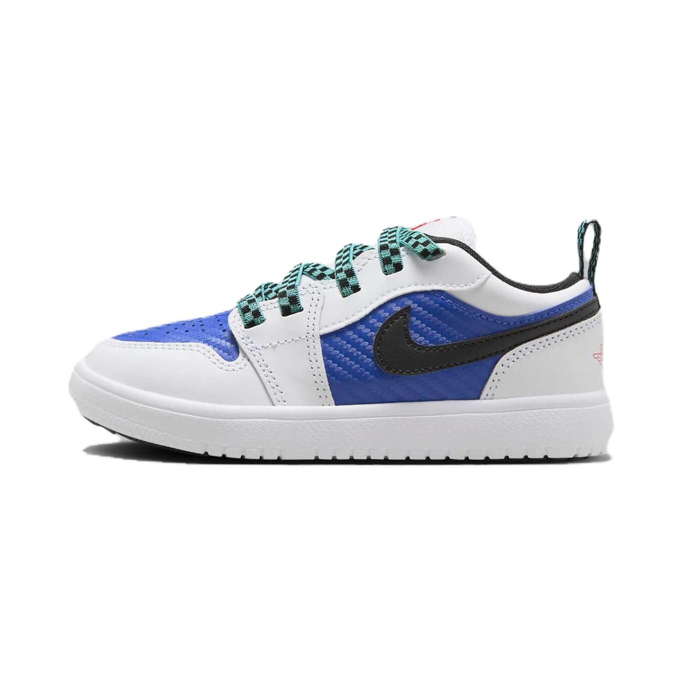 

Кроссовки для скейтбординга Air 1 Kids PS Low-top белые/синие Jordan, белый/синий