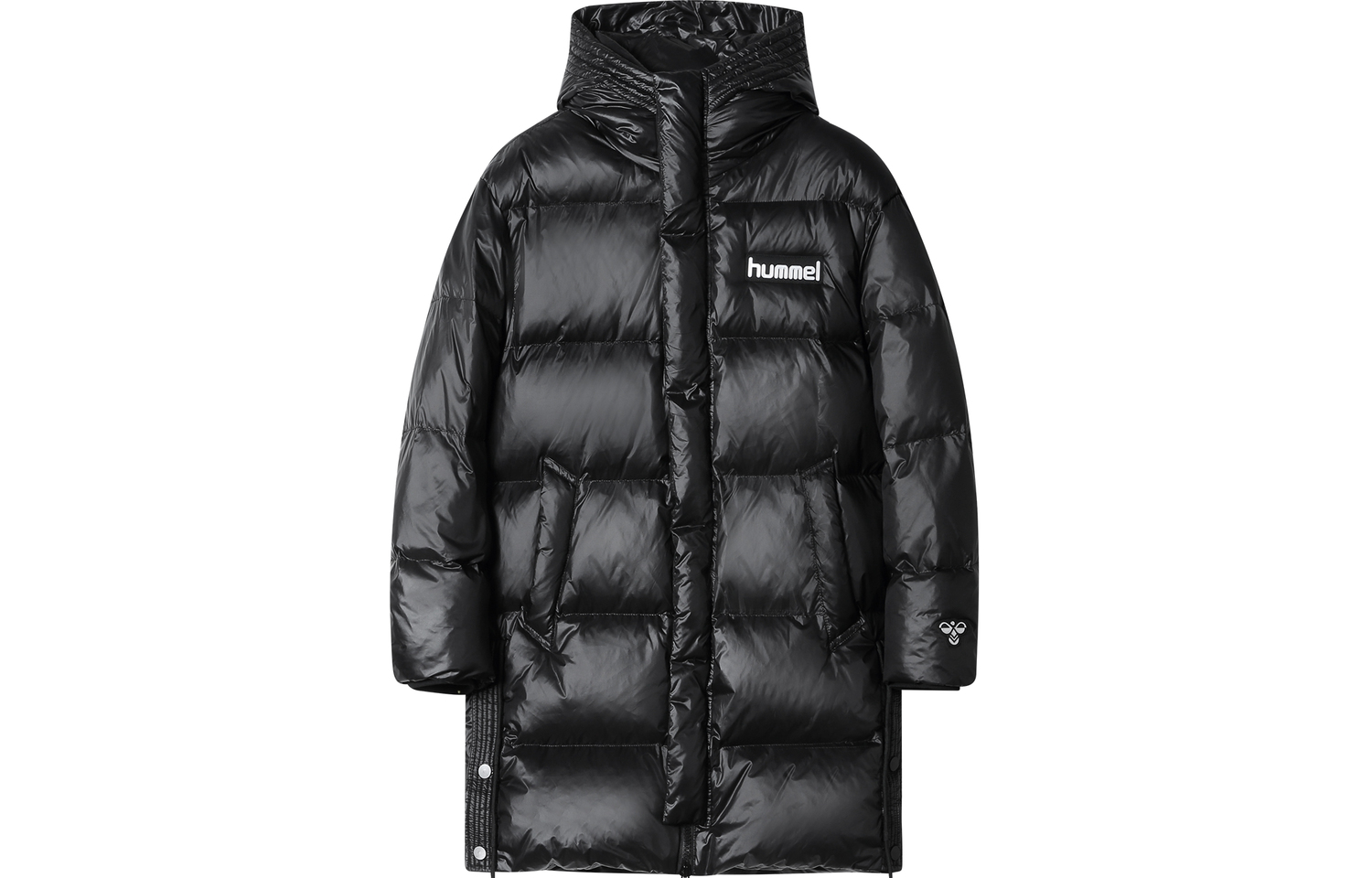 

Пуховик Unisex Black Hummel, Черный Брендовый Шарф Бесплатно