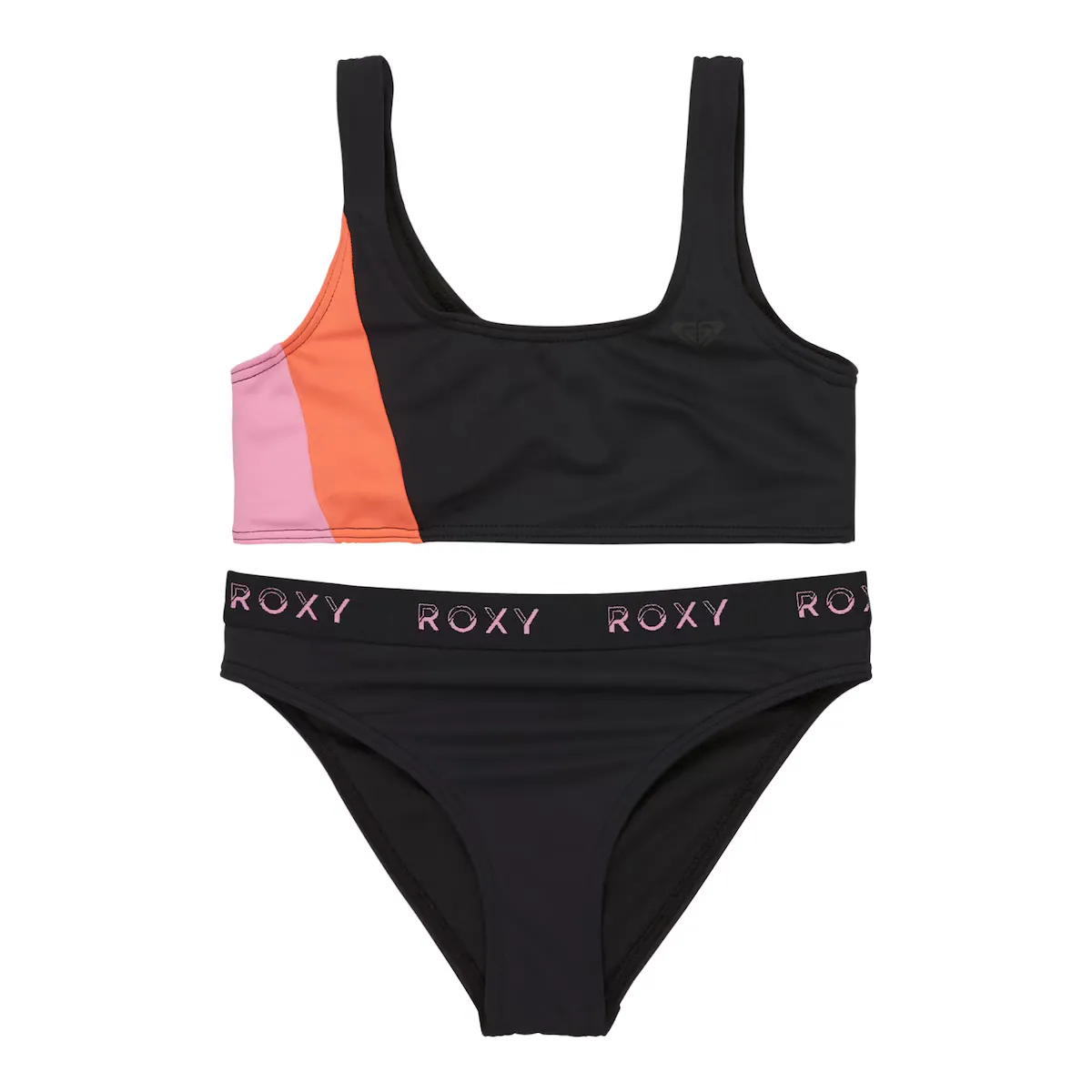 

Купальник из двух частей Roxy Boys Colorblock, черный