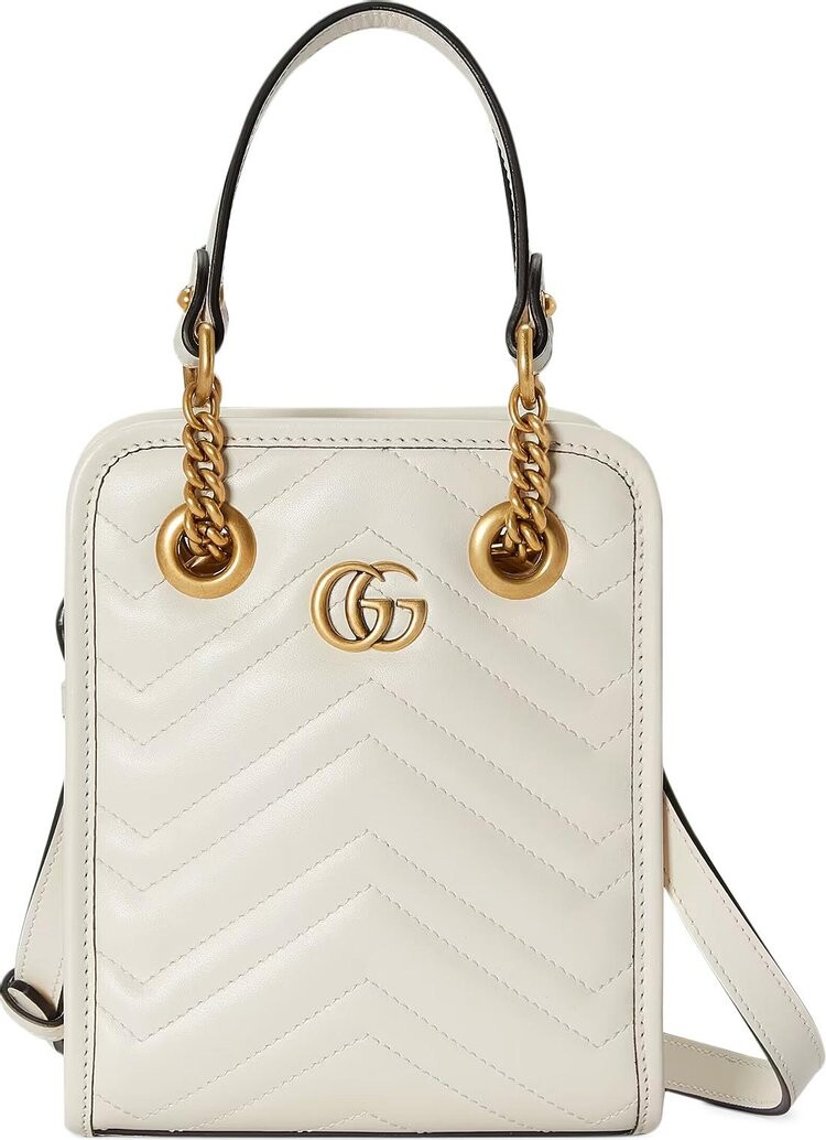 

Сумка Gucci GG Marmont Matelassé Mini Bag White, белый