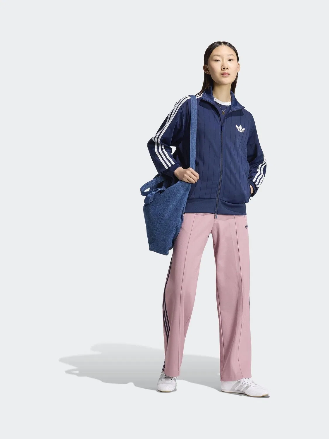 Толстовка Pinstripe Firebird, adidas Originals, синий — фото 3