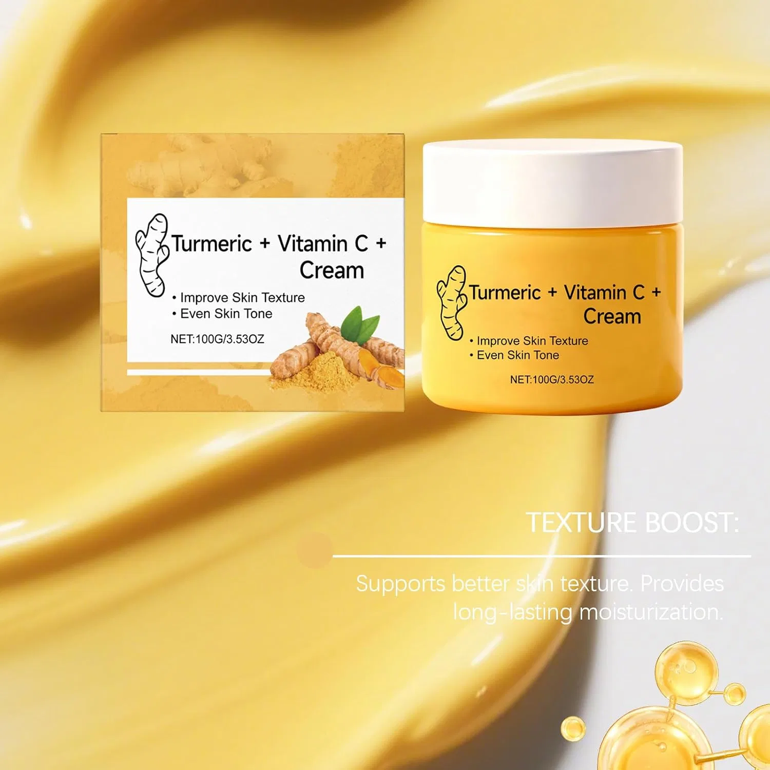 Увлажняющий крем для тела Turmeric + Vitamin C, Raevior, 6 шт, 100 г — фото 4