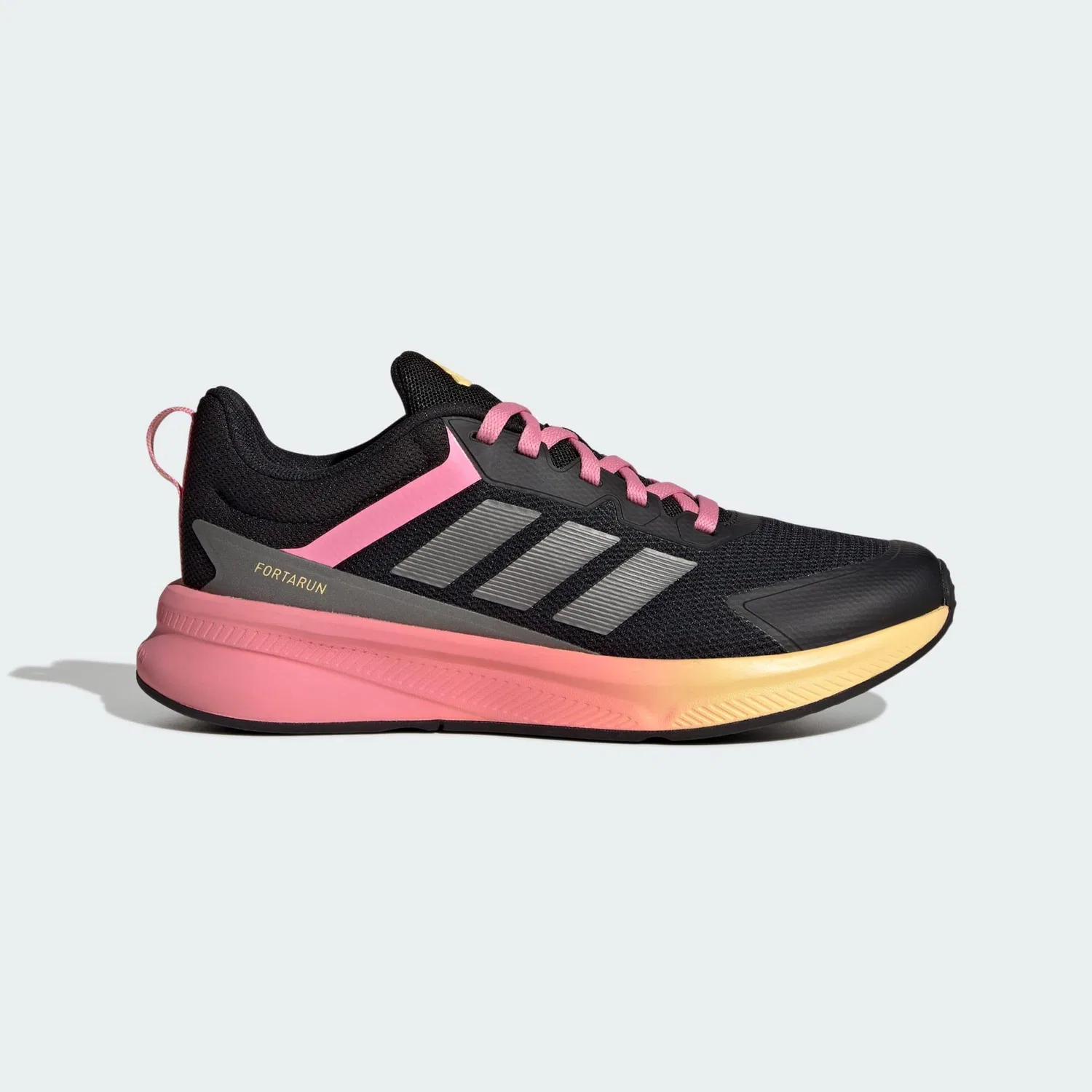 Детские кроссовки с шнуровкой Fortarun 4.0 Kids Adidas, Schwarz Fliederrosa