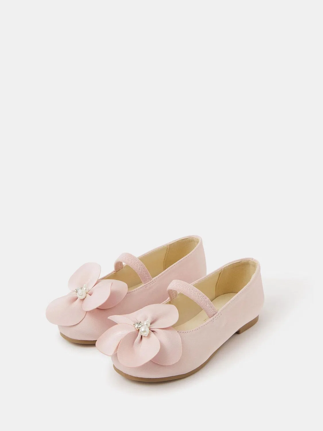 Балетки с аппликацией цветка Angels By Accessorize, розовый